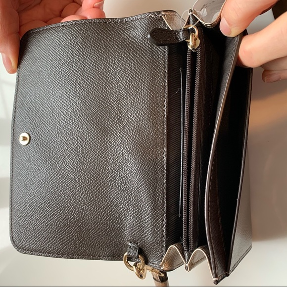 Coach gold metallic wallet clutch NWT - Picture 5 of 7